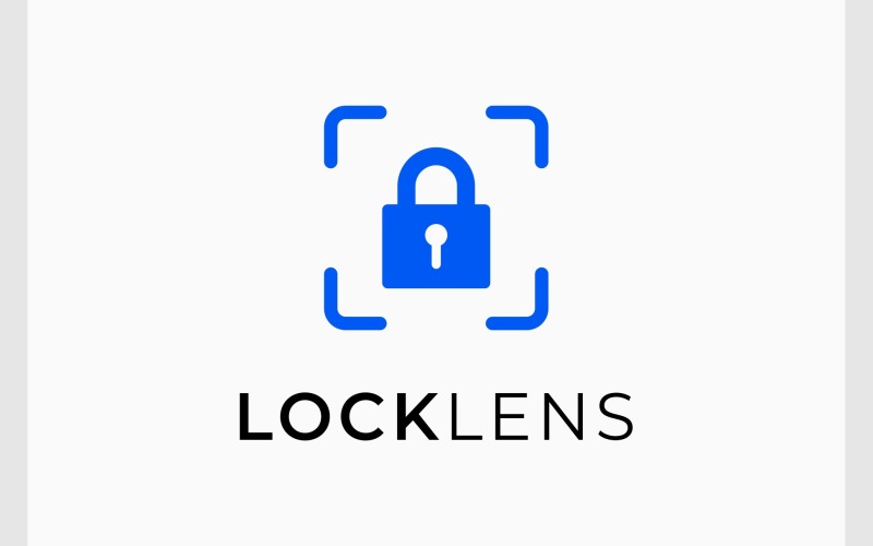 Lock Padlock Camera Focus Logo Logo Template