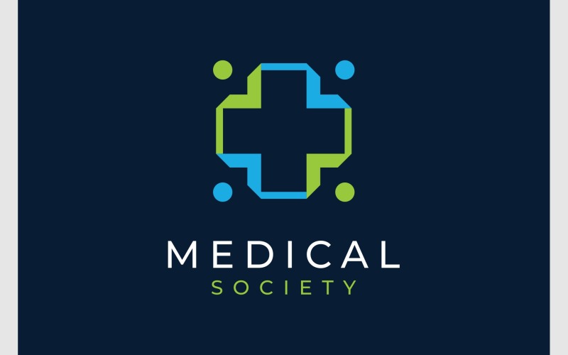 Medical Cross Society Community Logo Logo Template