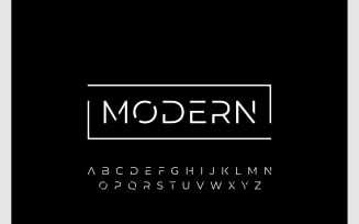 Modern Font Typography Logotype Logo