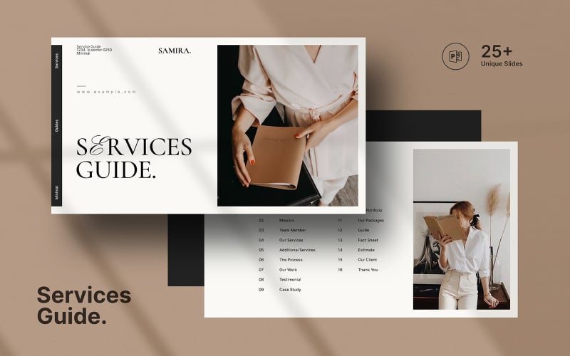 Service Guide Presentation PowerPoint Template