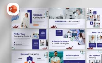 Simple Science Company PowerPoint Template