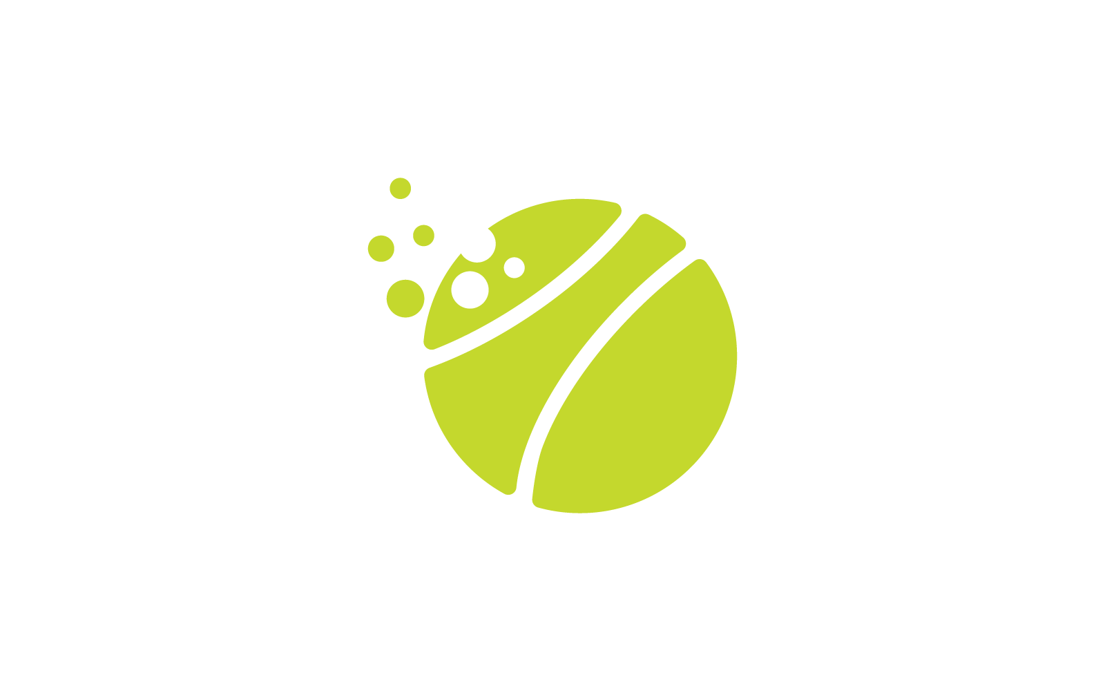 Tennis ball illustration design vector icon template