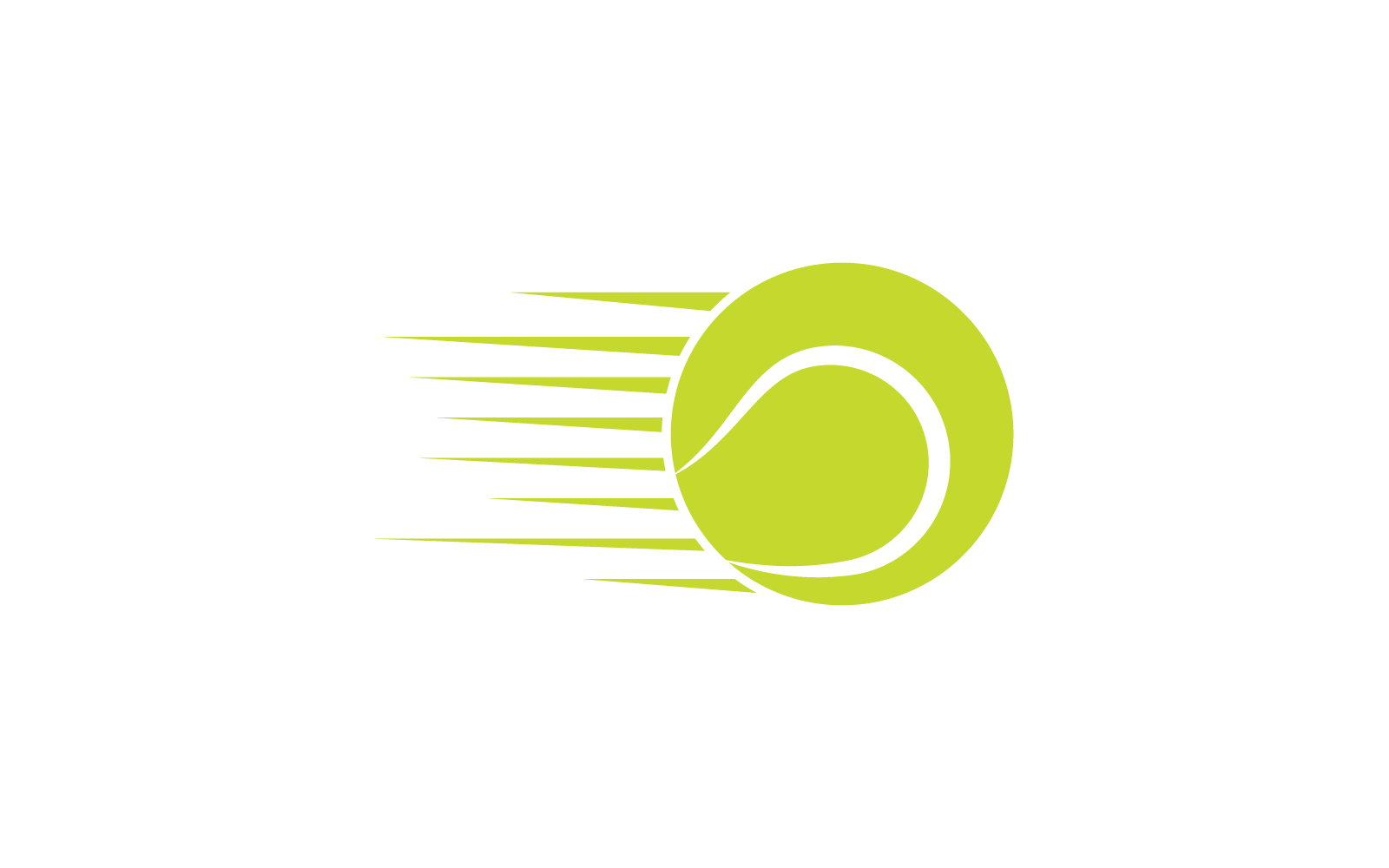 Tennis ball illustration logo vector template