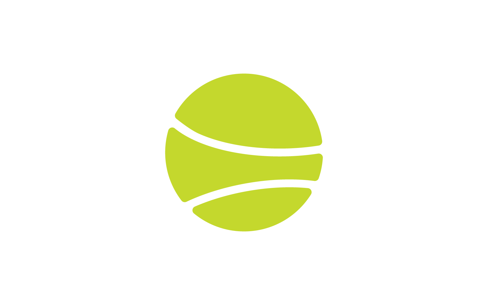 Tennis ball illustration vector design logo template