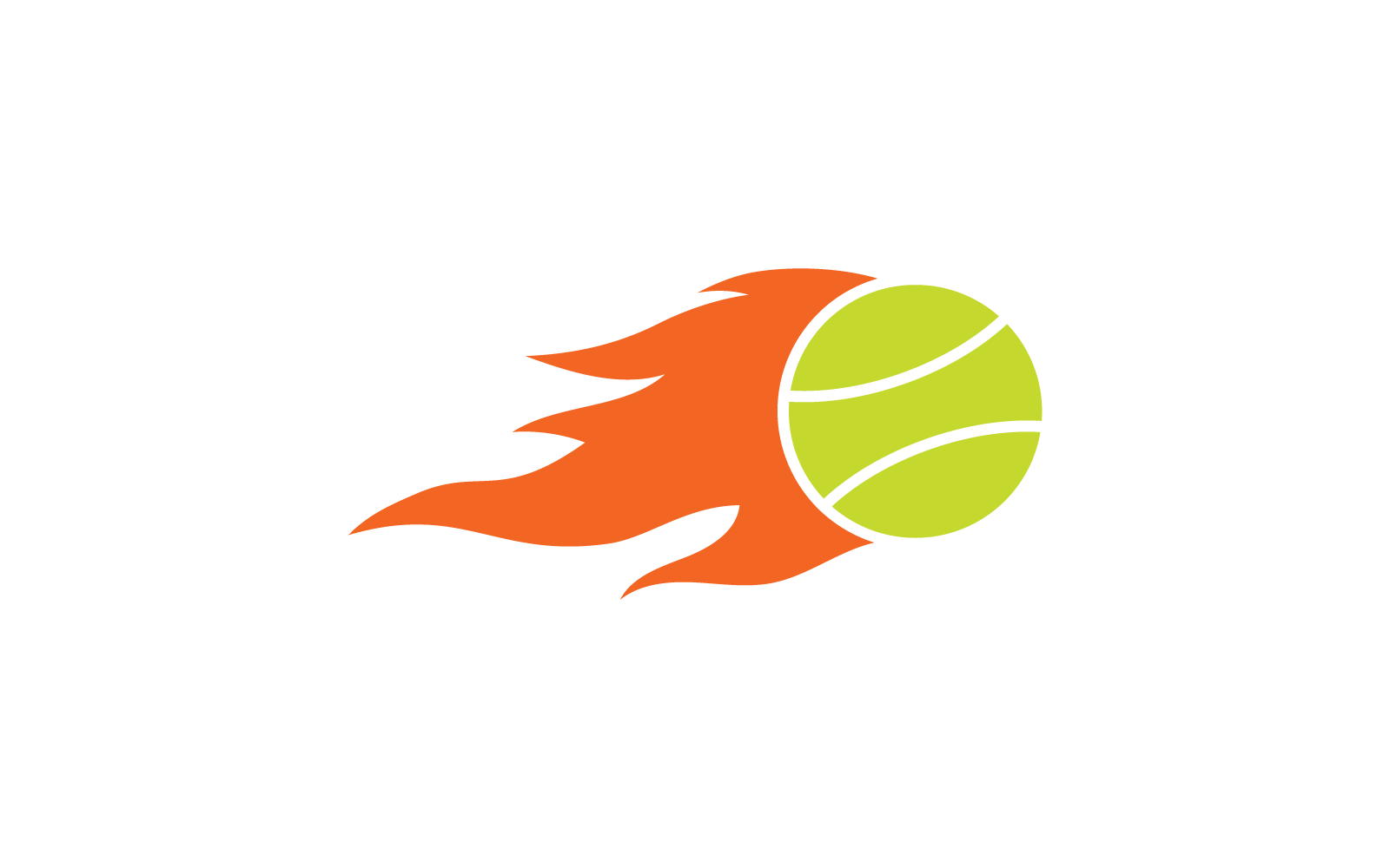 Tennis ball logo vector design template