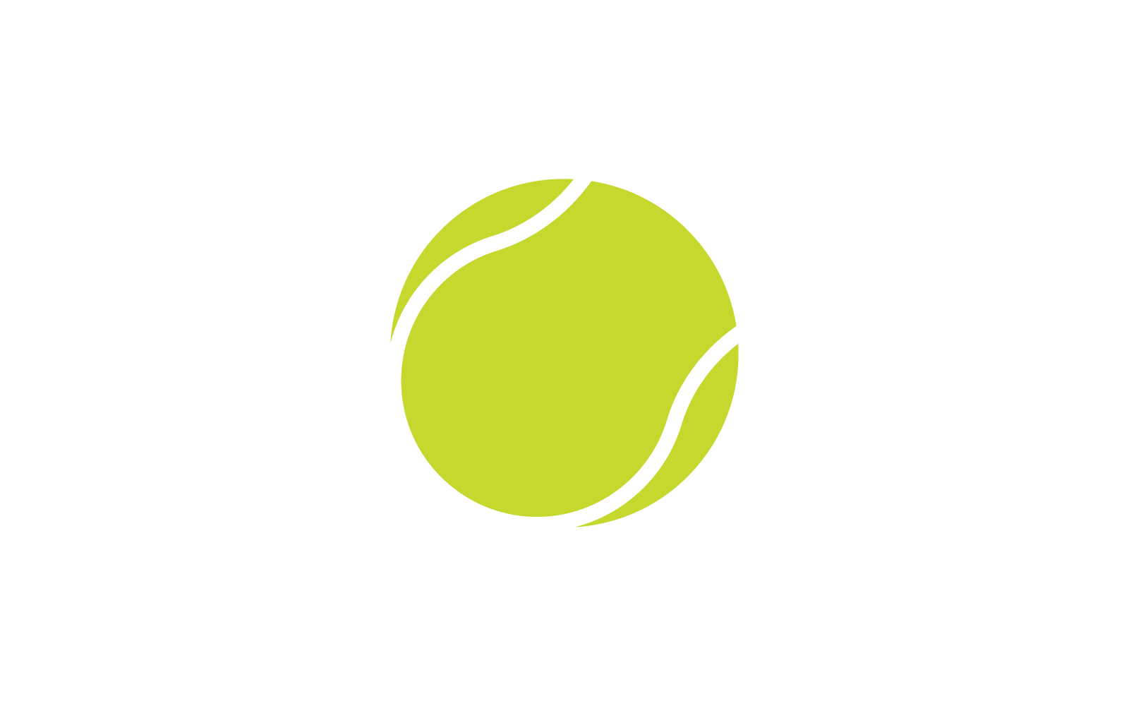 Tennis ball logo vector icon design template