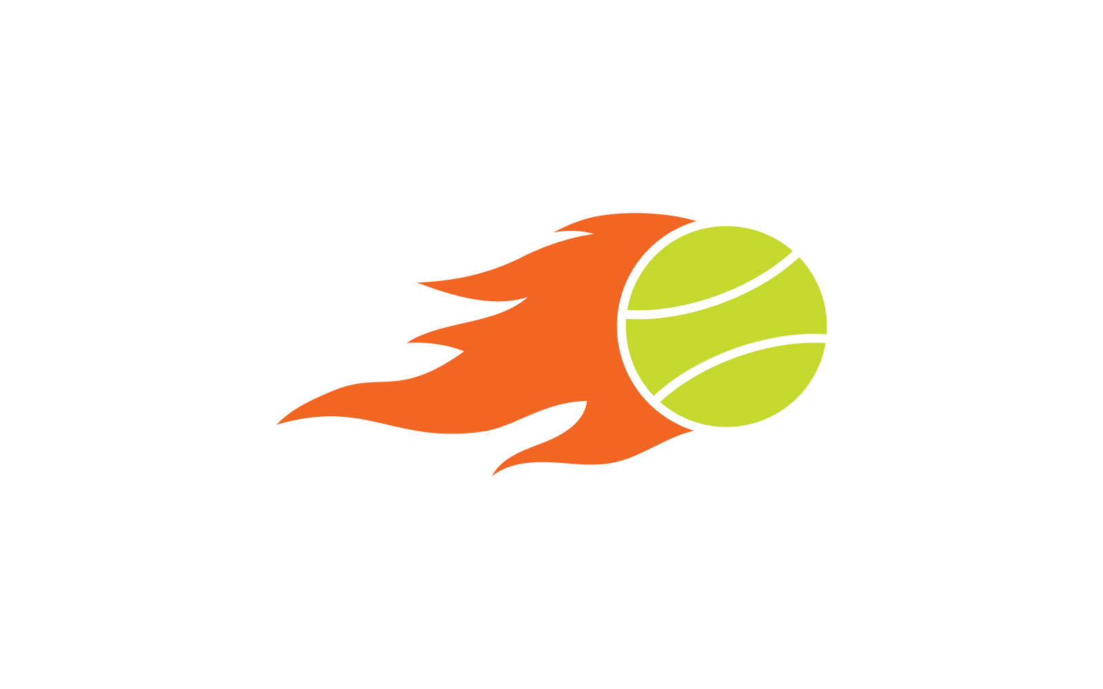 Tennisbal logo vector ontwerpsjabloon