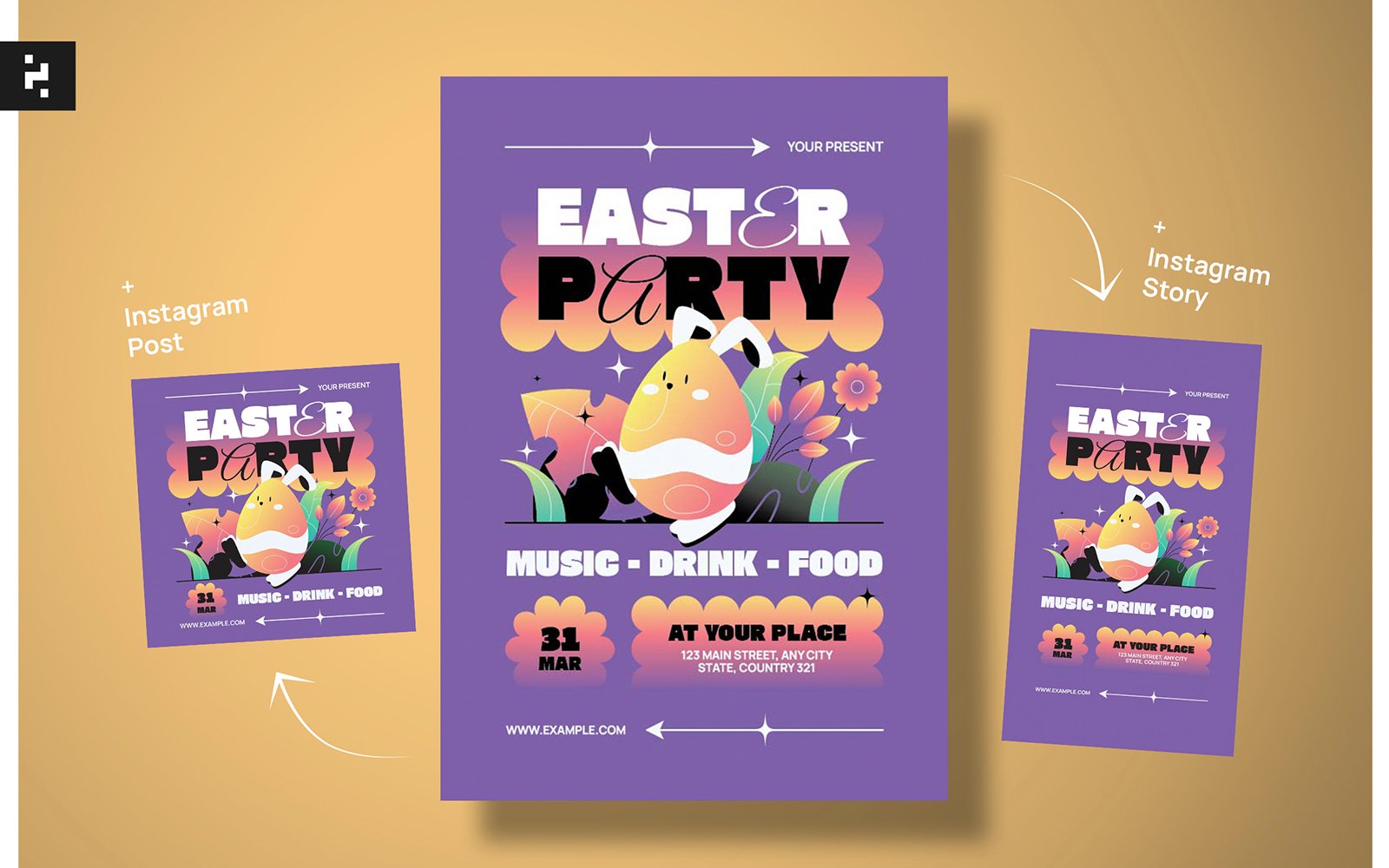 Template #397471 Colorful Easter Webdesign Template - Logo template Preview
