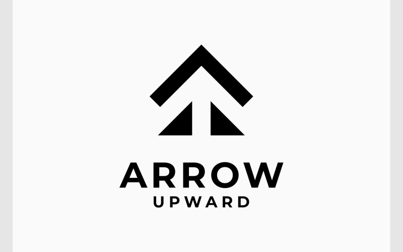 Arrow Up Upward Success Logo Logo Template