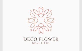 Flower Lotus Decoration Logo