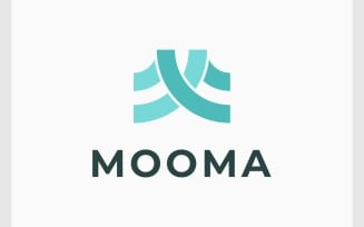 Letter M Modern Minimalist Logo
