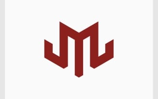 Letter M Strong Monogram Logo