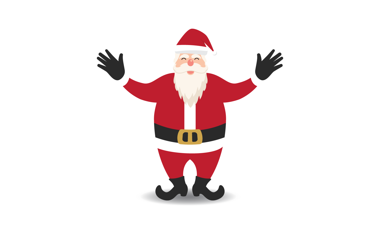 Modèle d'illustration de conception de père Noël et de bonnet de Noel
