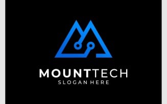 Mountain Peak Tech Circuit Logo
