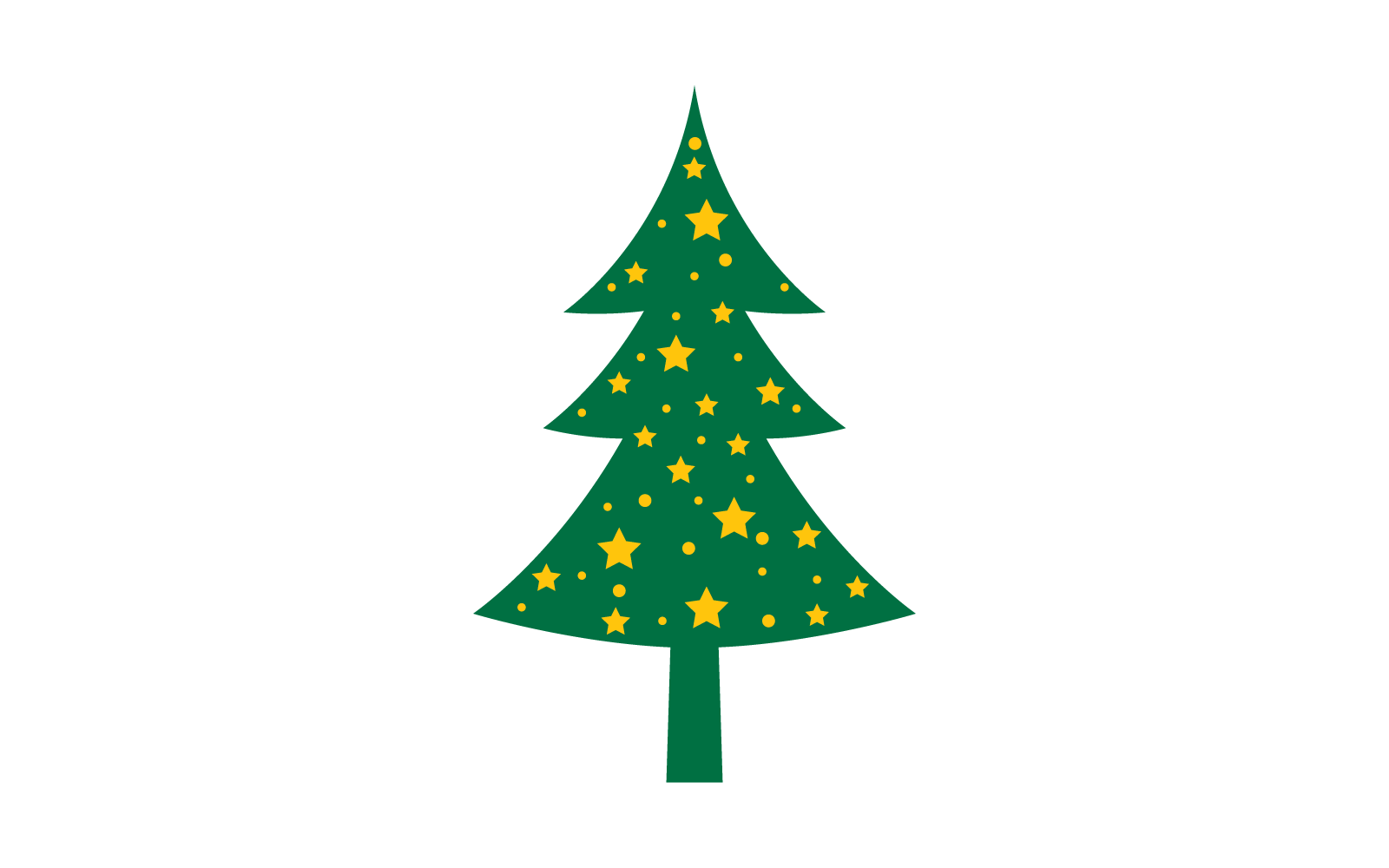 Pine tree illustration vector flat design template Logo Template