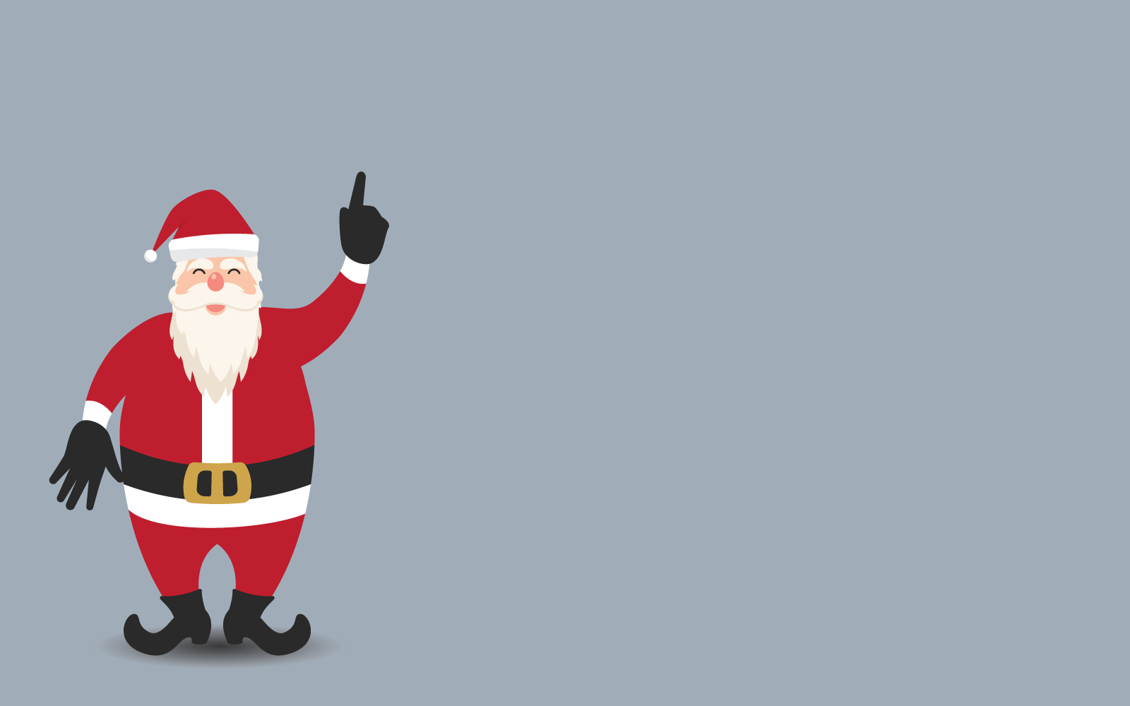 Plantilla de ilustración de vector de santa claus y sombrero de santa
