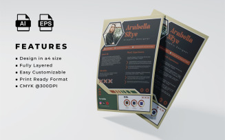 Resume and CV Template Design 002