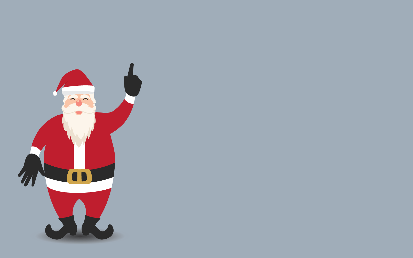 Santa claus and santa hat vector illustration template