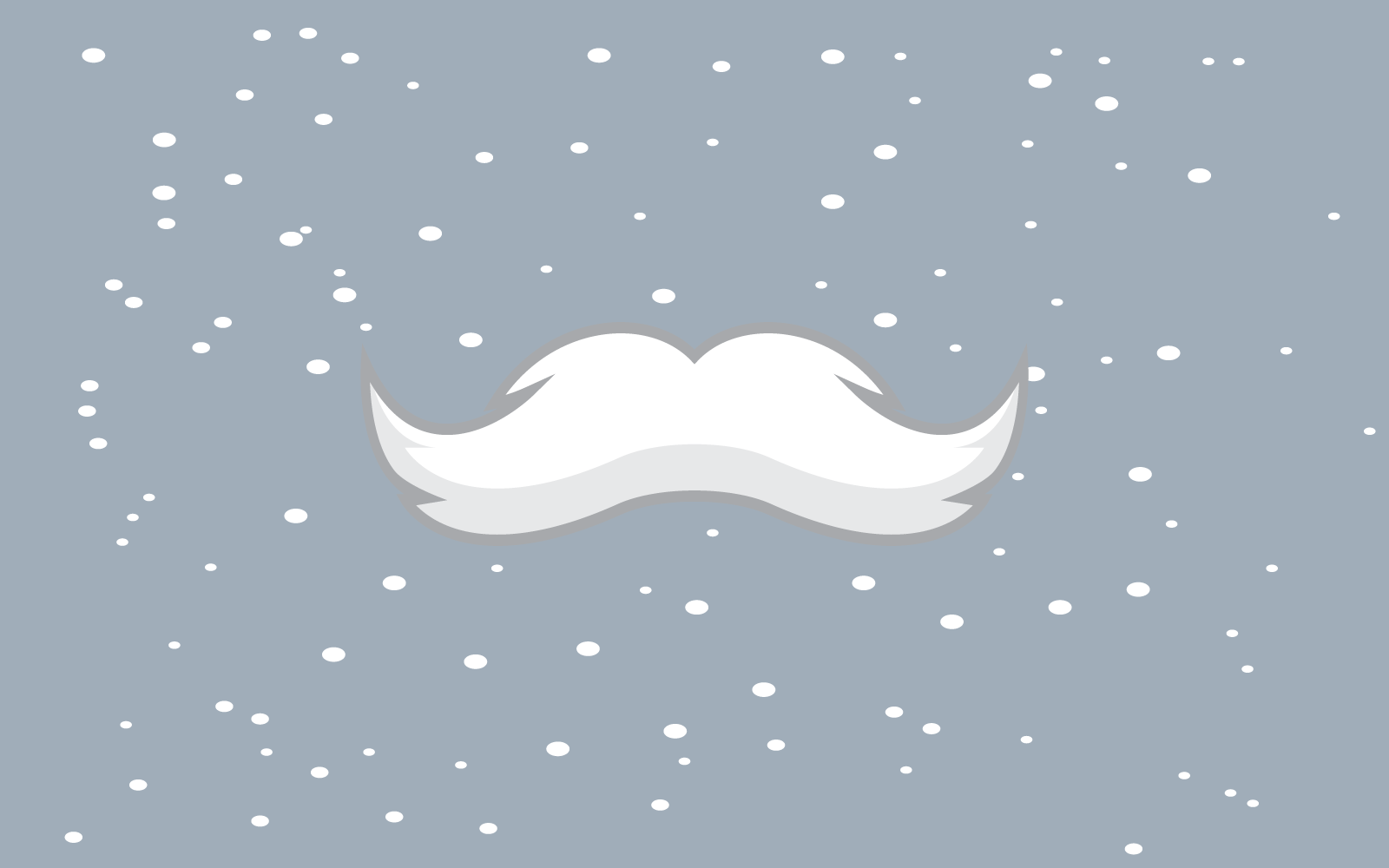 Santa Mustache and beard cartoon character icon design