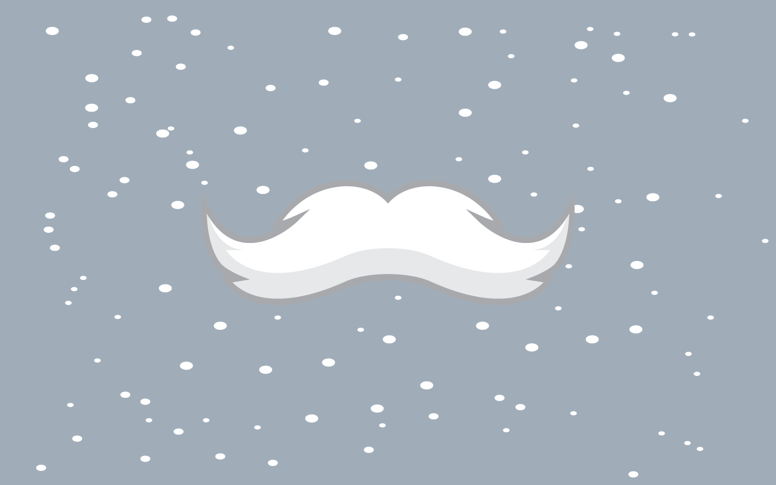 Santa snor en baard cartoon karakter pictogram ontwerp