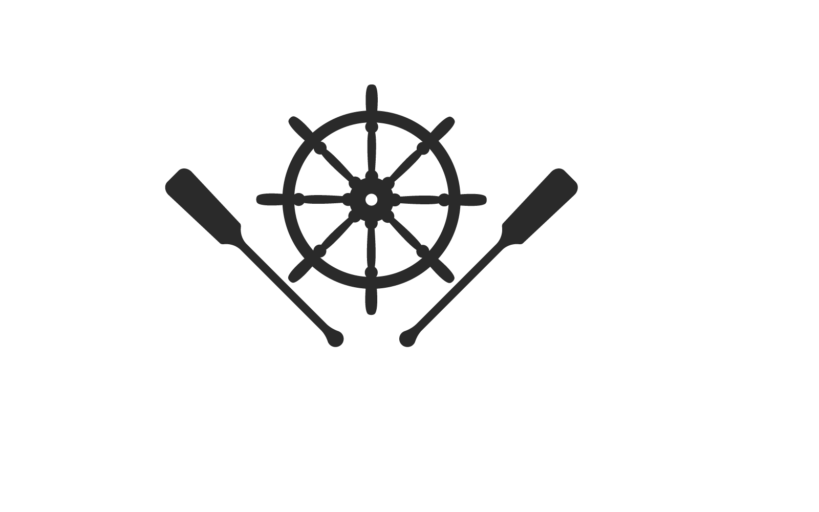 Ship wheel design icon illustration vector flat design Logo Template