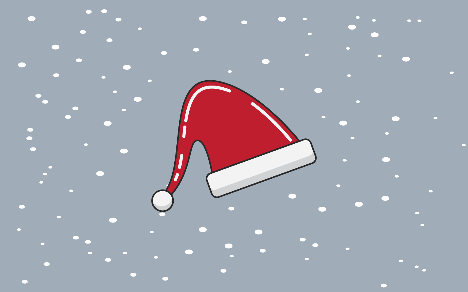 Weihnachtsmann-Mützen-Symbol-Vektor-Illustration-Design-Vorlage