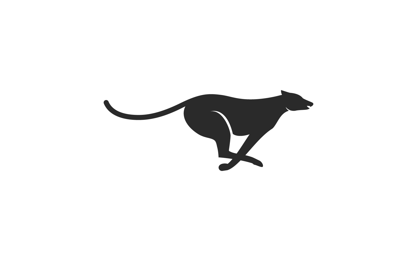 Cheetah logo illustration template vector flat design Logo Template