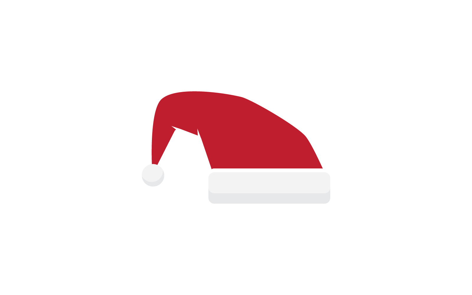 Kerstmuts ontwerp illustratie pictogram vector plat ontwerp