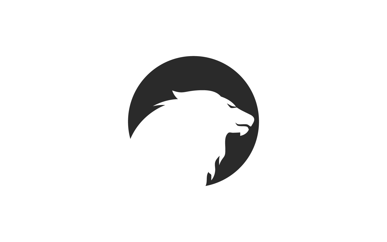 Leeuw illustratie logo vector ontwerpsjabloon