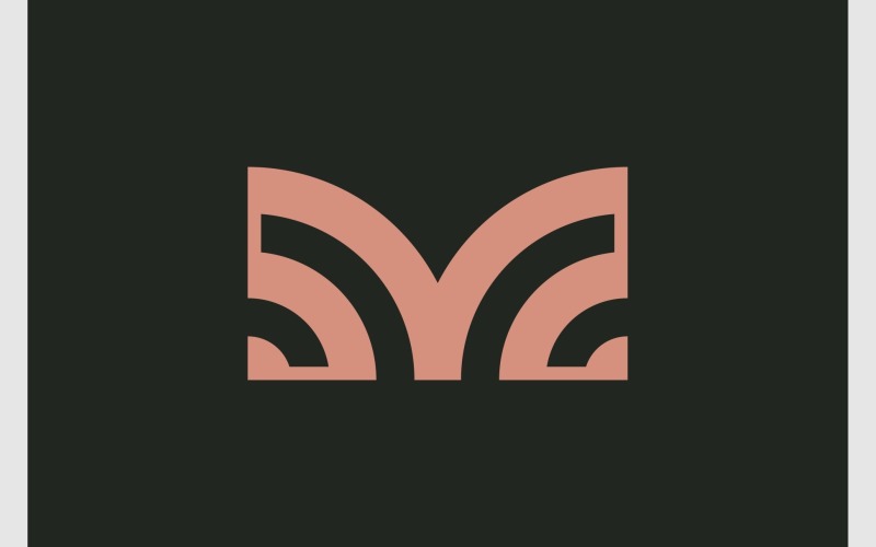 Letter M Modern Abstract Logo Logo Template