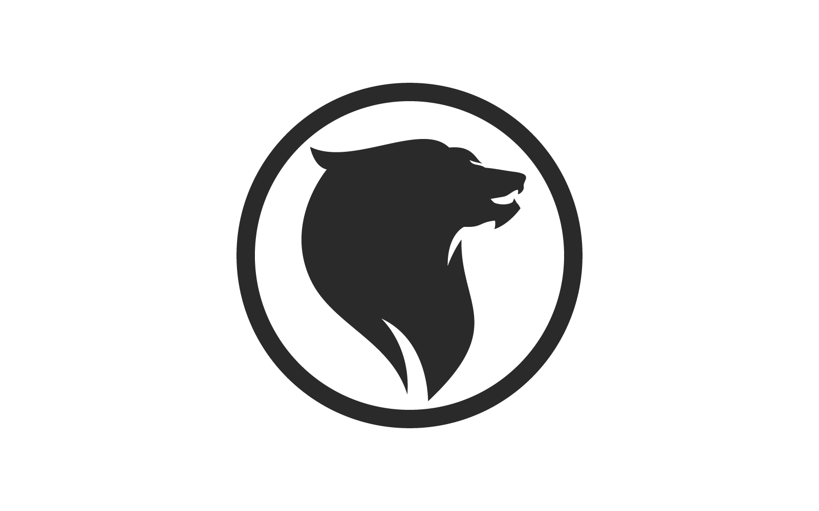 Lion illustration logo design vector template