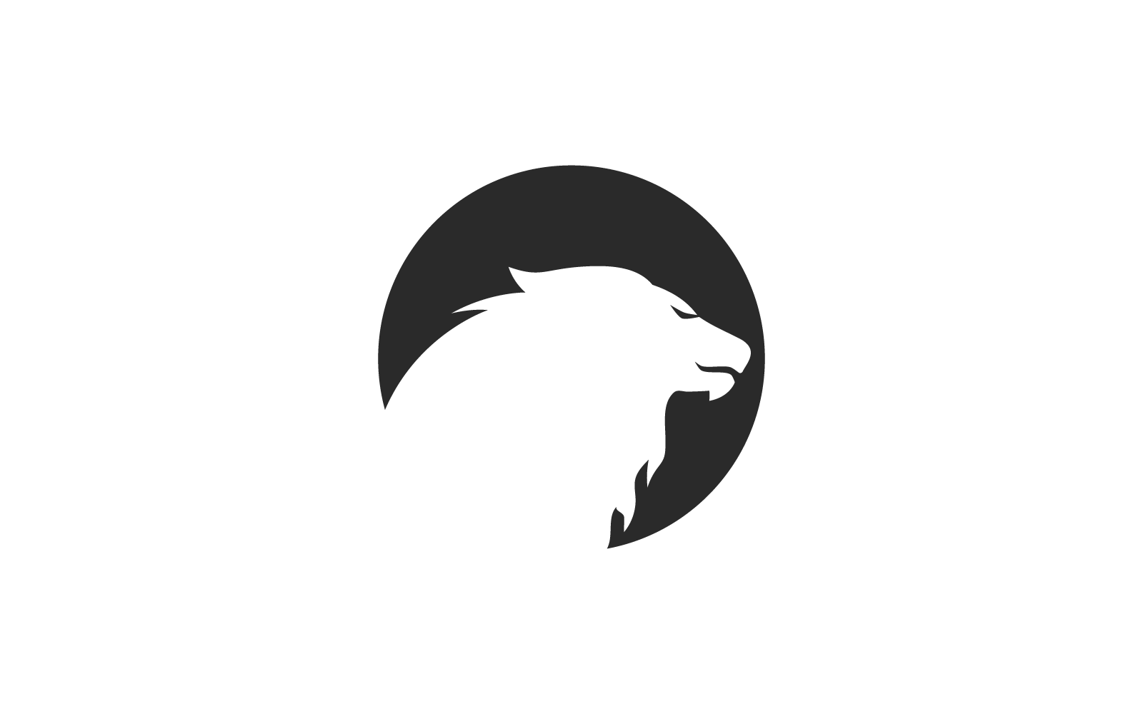Lion illustration logo vector design template