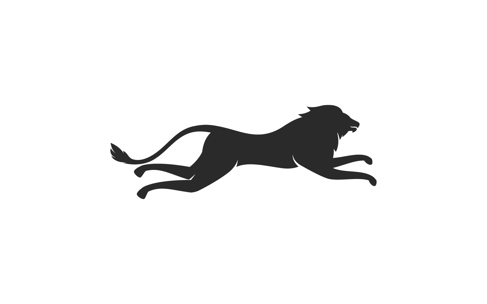 Lion illustration logo vector flat design template Logo Template