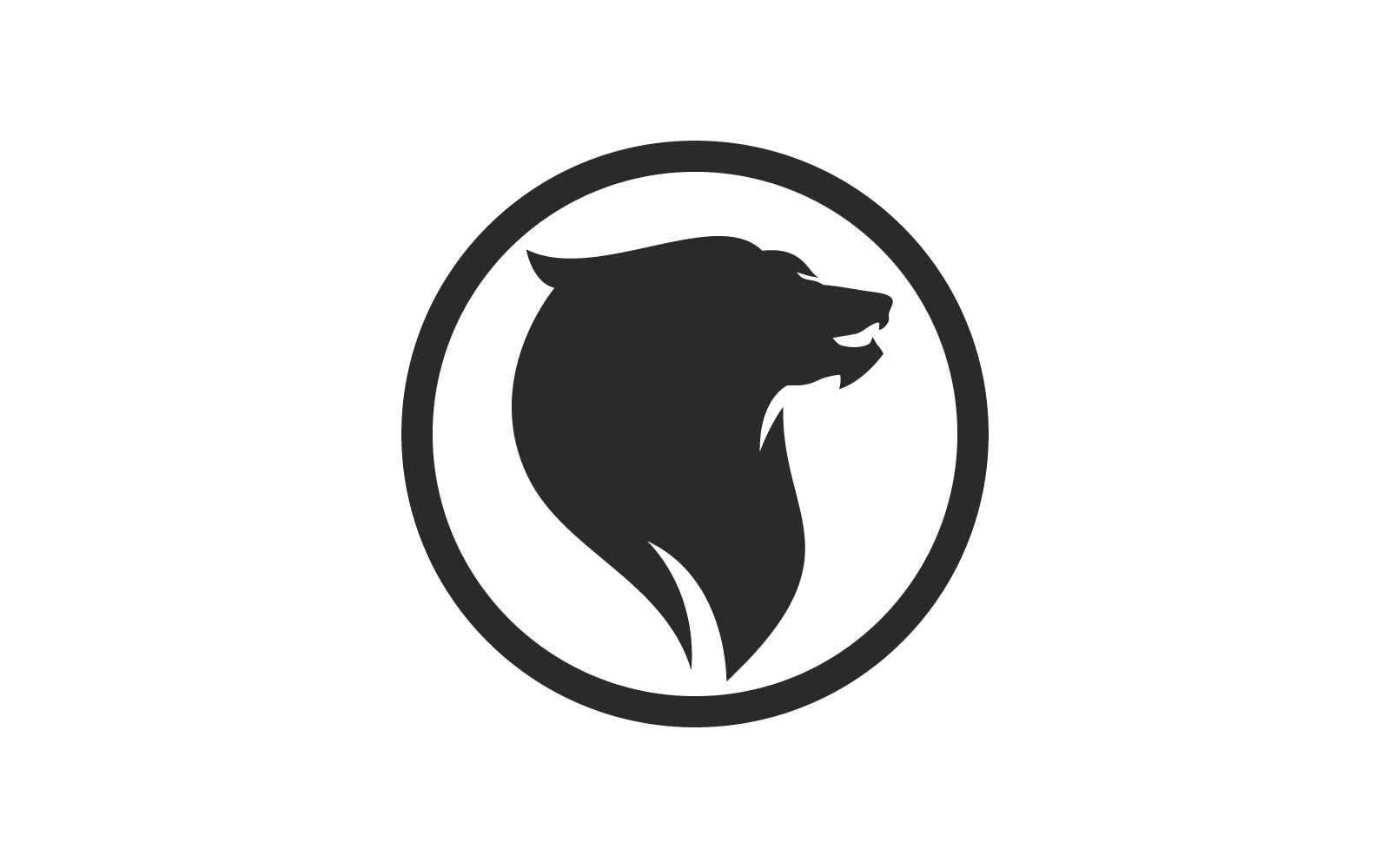Löwe-Illustrationslogo-Design-Vektorvorlage