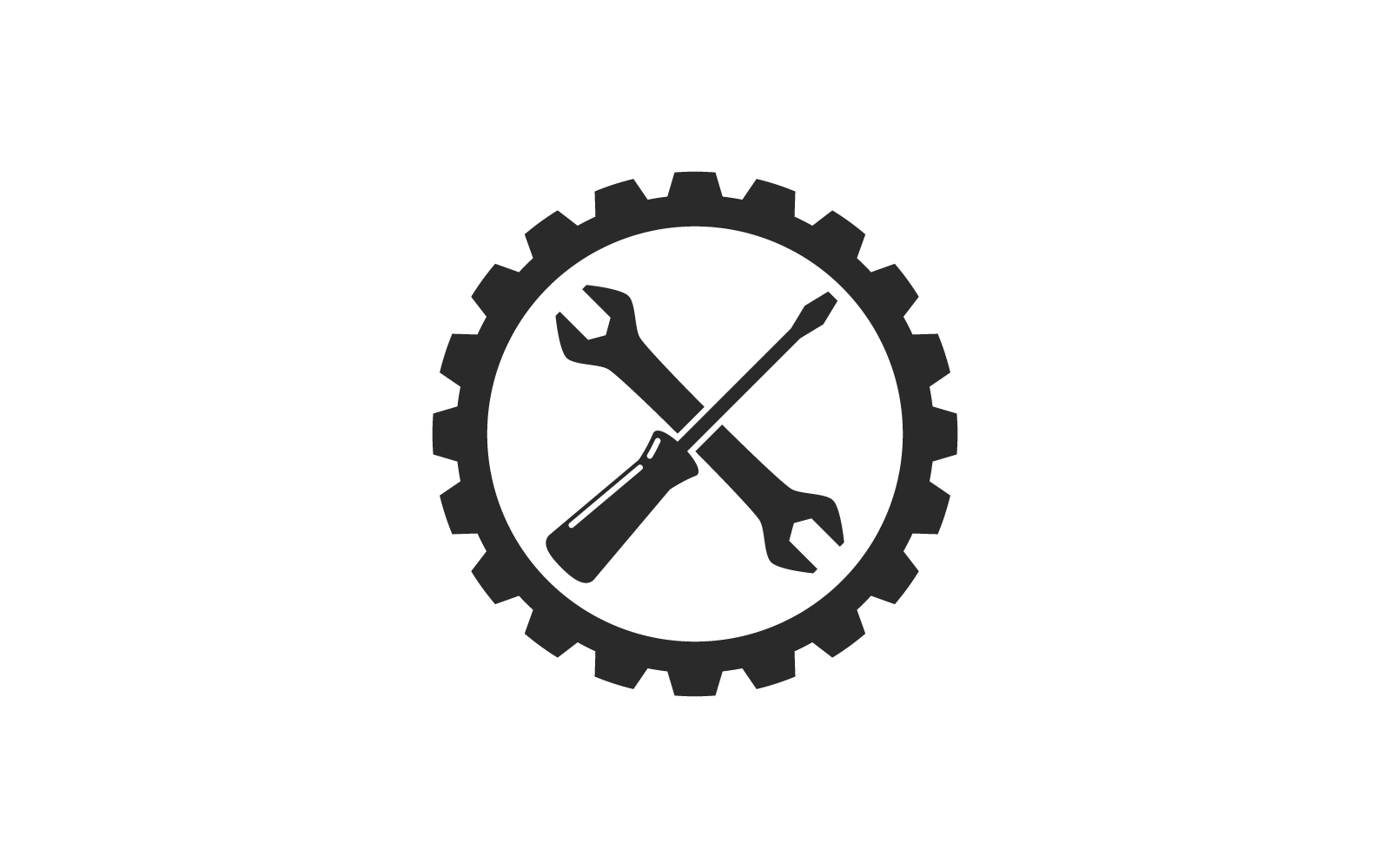 Maintenance logo vector flat design template