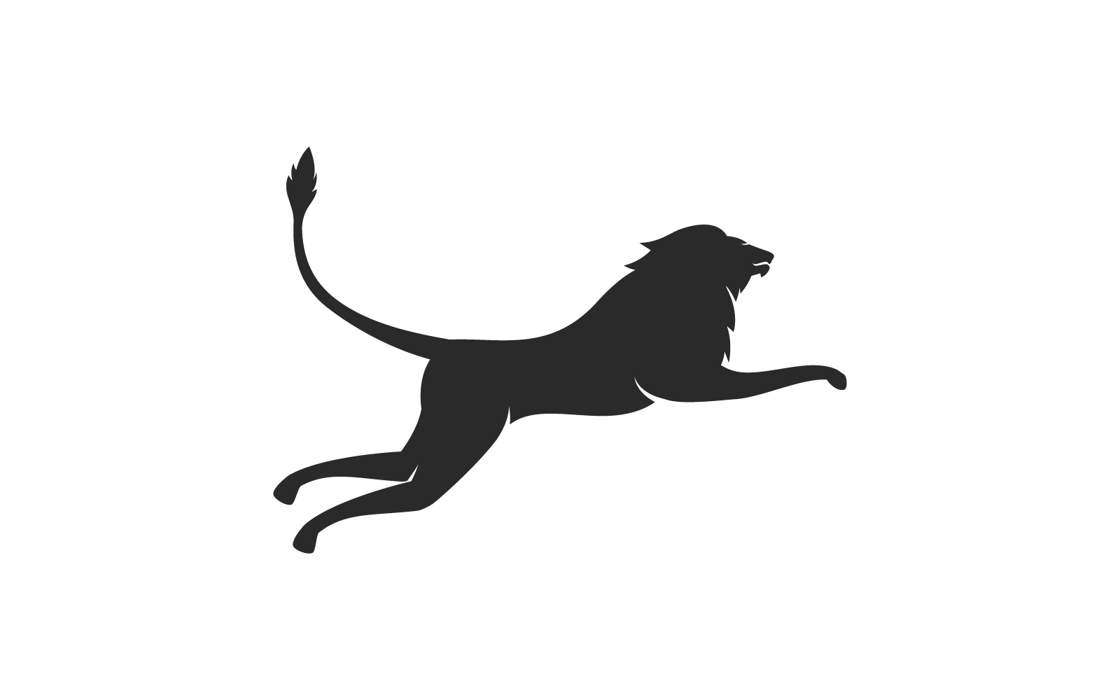 Modello vettoriale del logo dell&amp;#39;illustrazione del leone