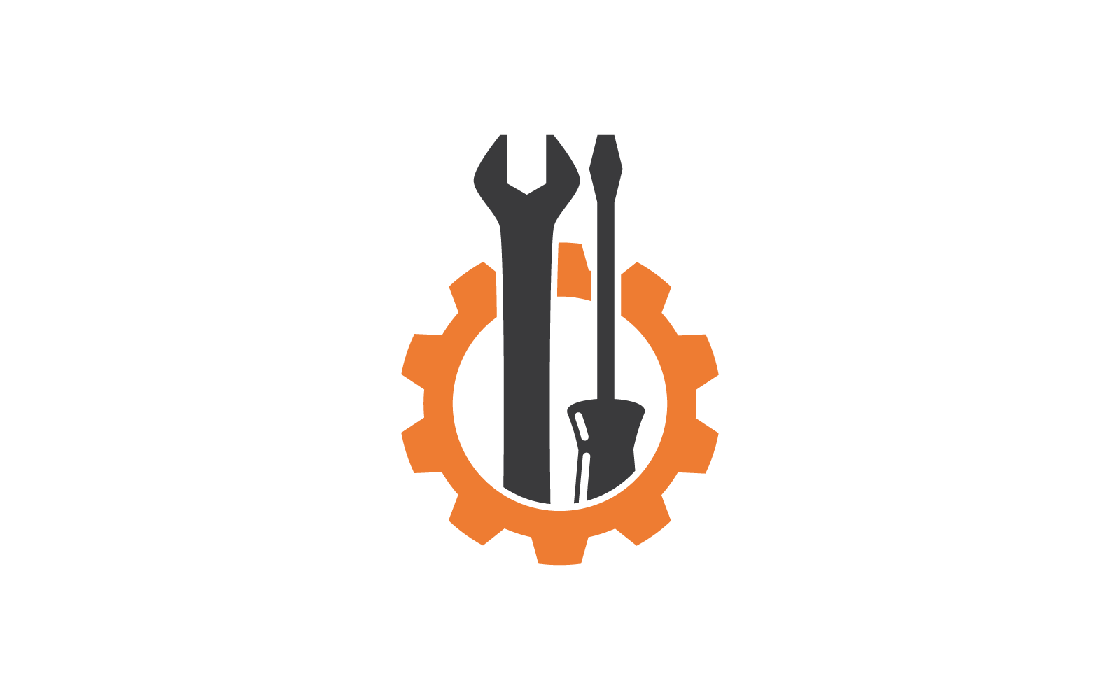Onderhoud logo pictogram vector sjabloonontwerp