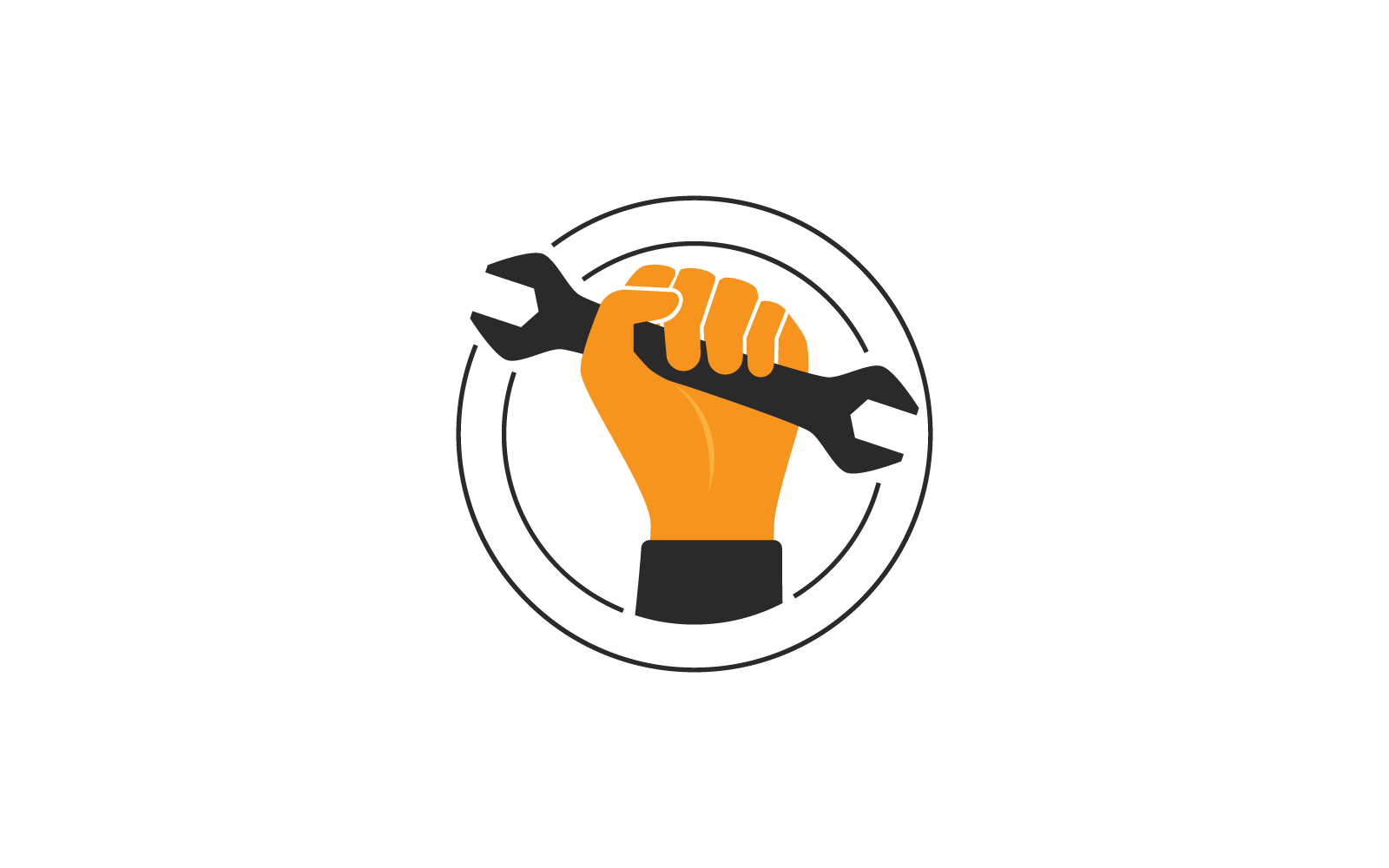 Onderhoud logo vector ontwerpsjabloon
