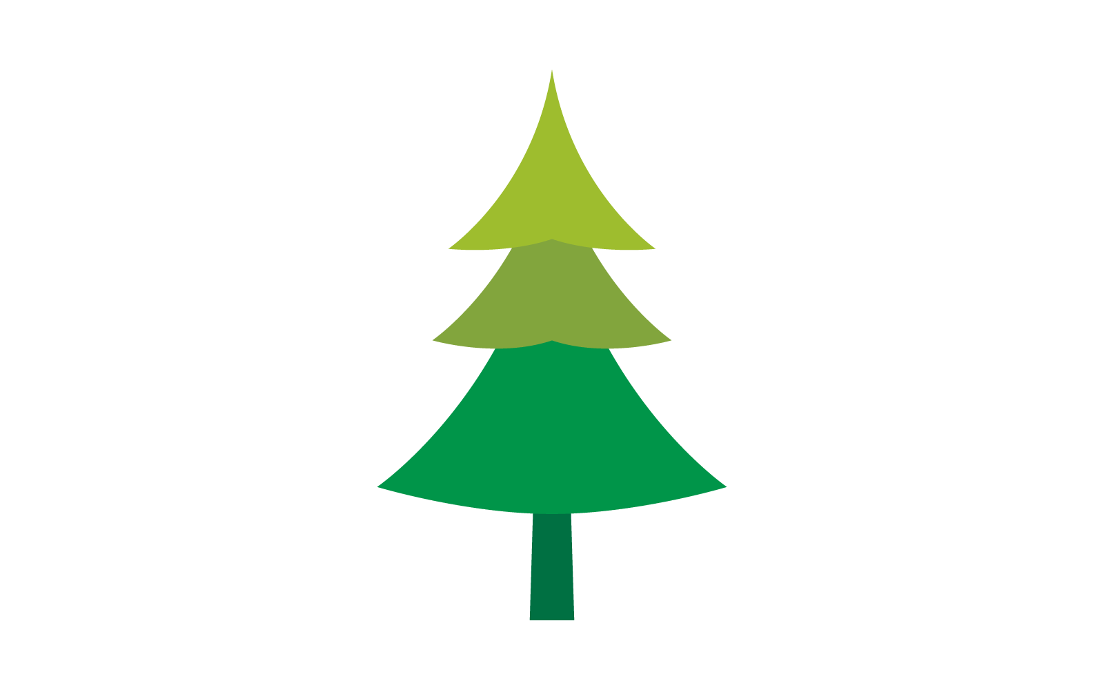 Pine tree logo illustration vector design template