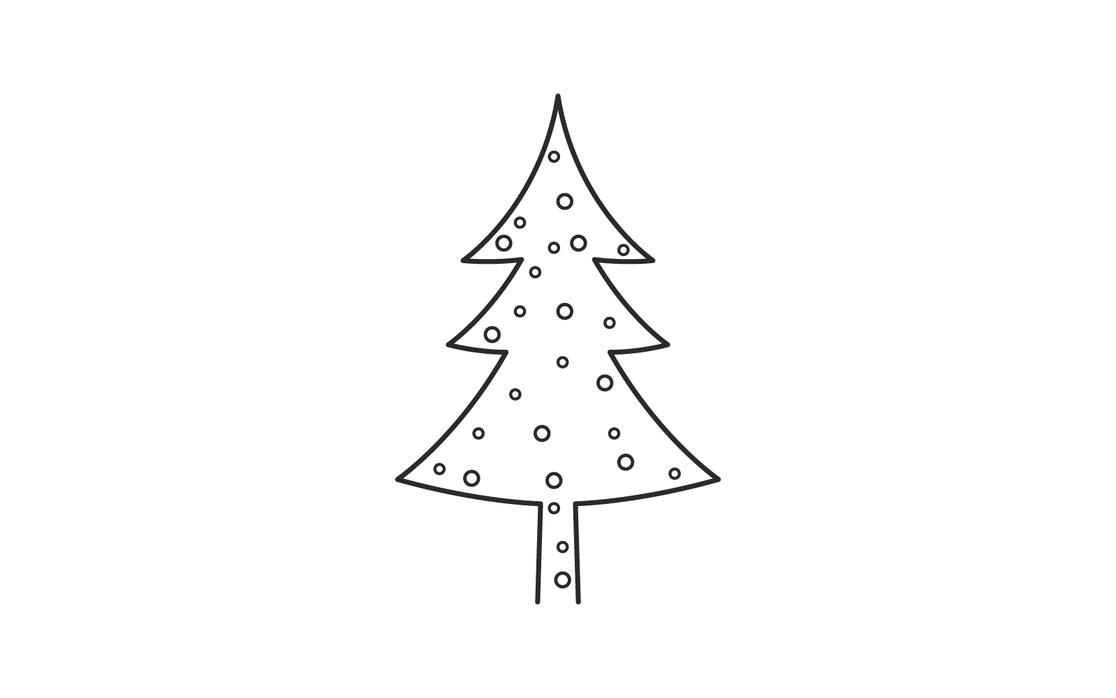 Pine tree logo illustration vector flat design