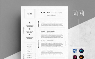 Resume Template Clean & Professional With 2 Different Styles