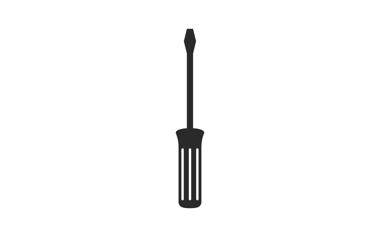 Schroevendraaier pictogram vector platte ontwerpsjabloon