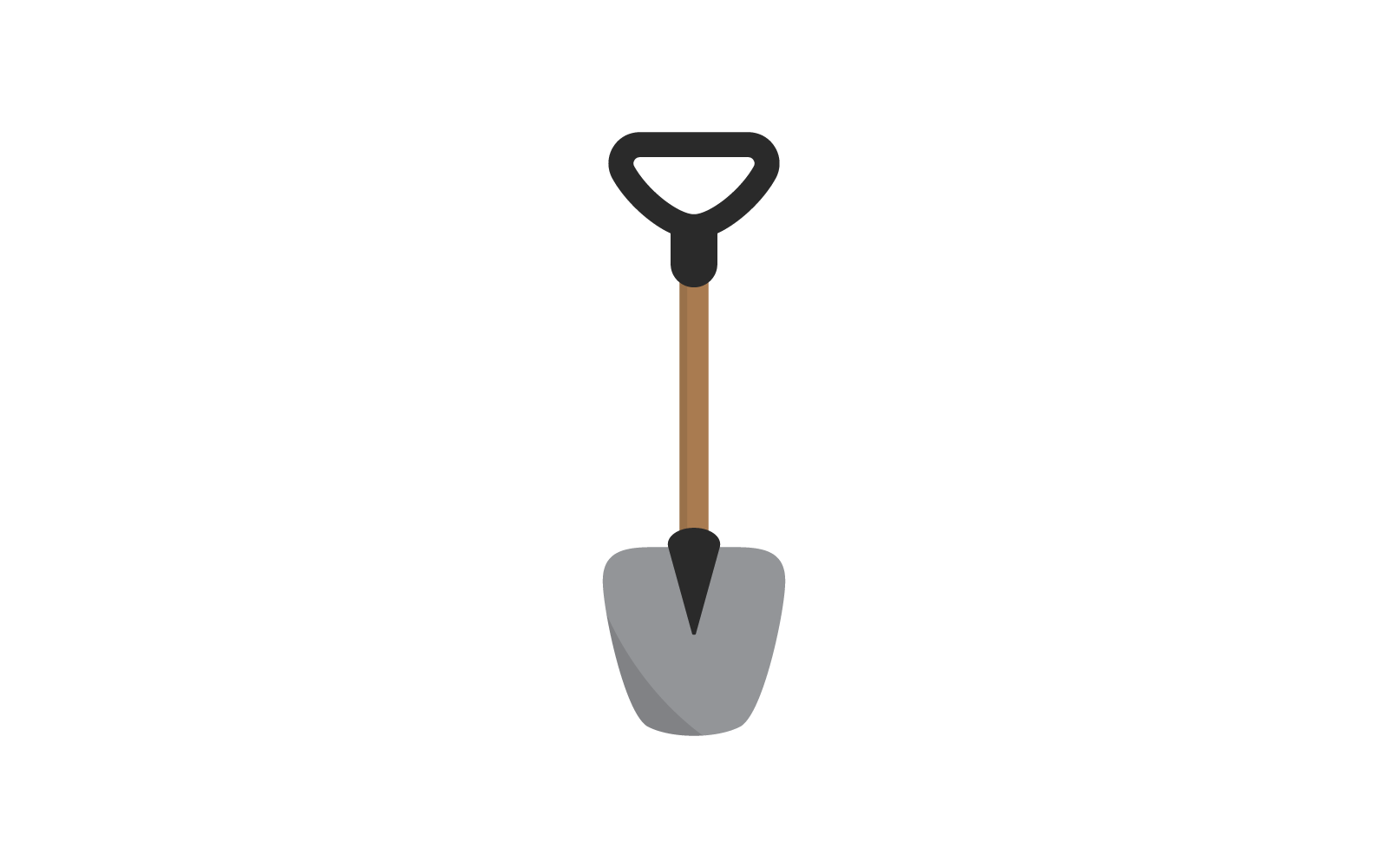Shovel icon vector flat design template