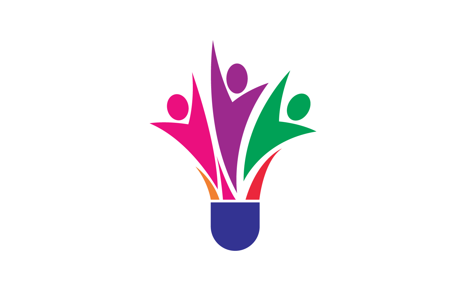 Suttle pik badminton logo vector ontwerp
