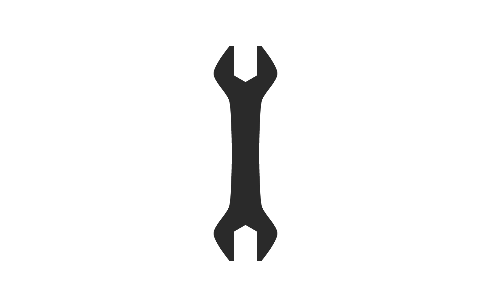 Wrench logo illustration flat design tenplate