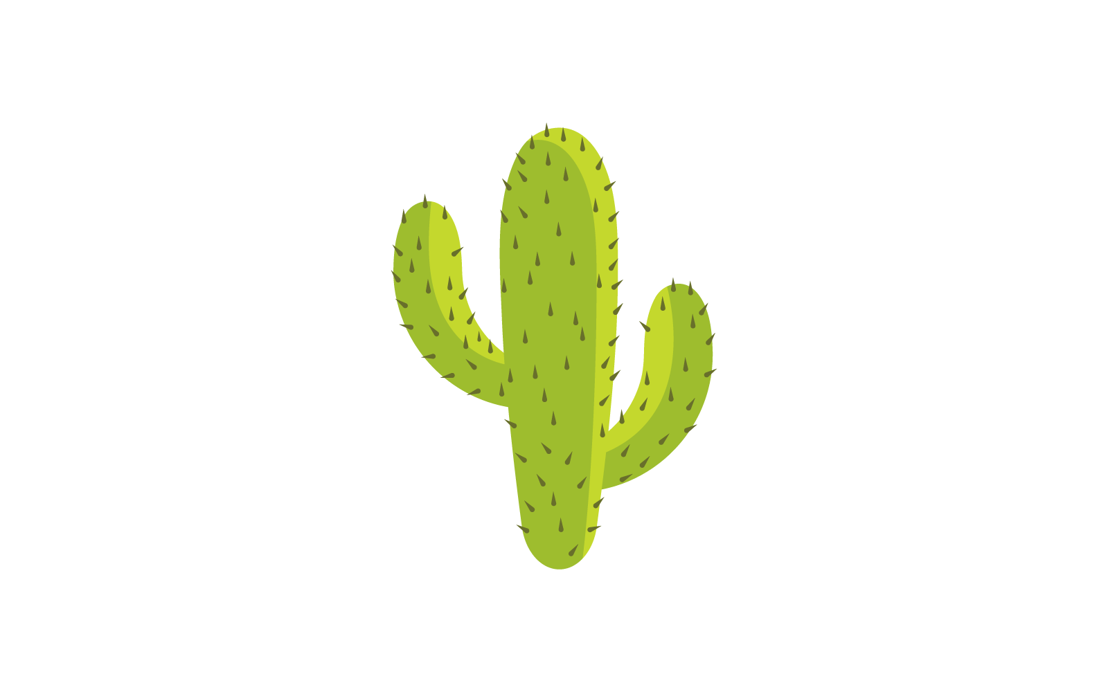 Cactus illustratie pictogram vector platte ontwerpsjabloon