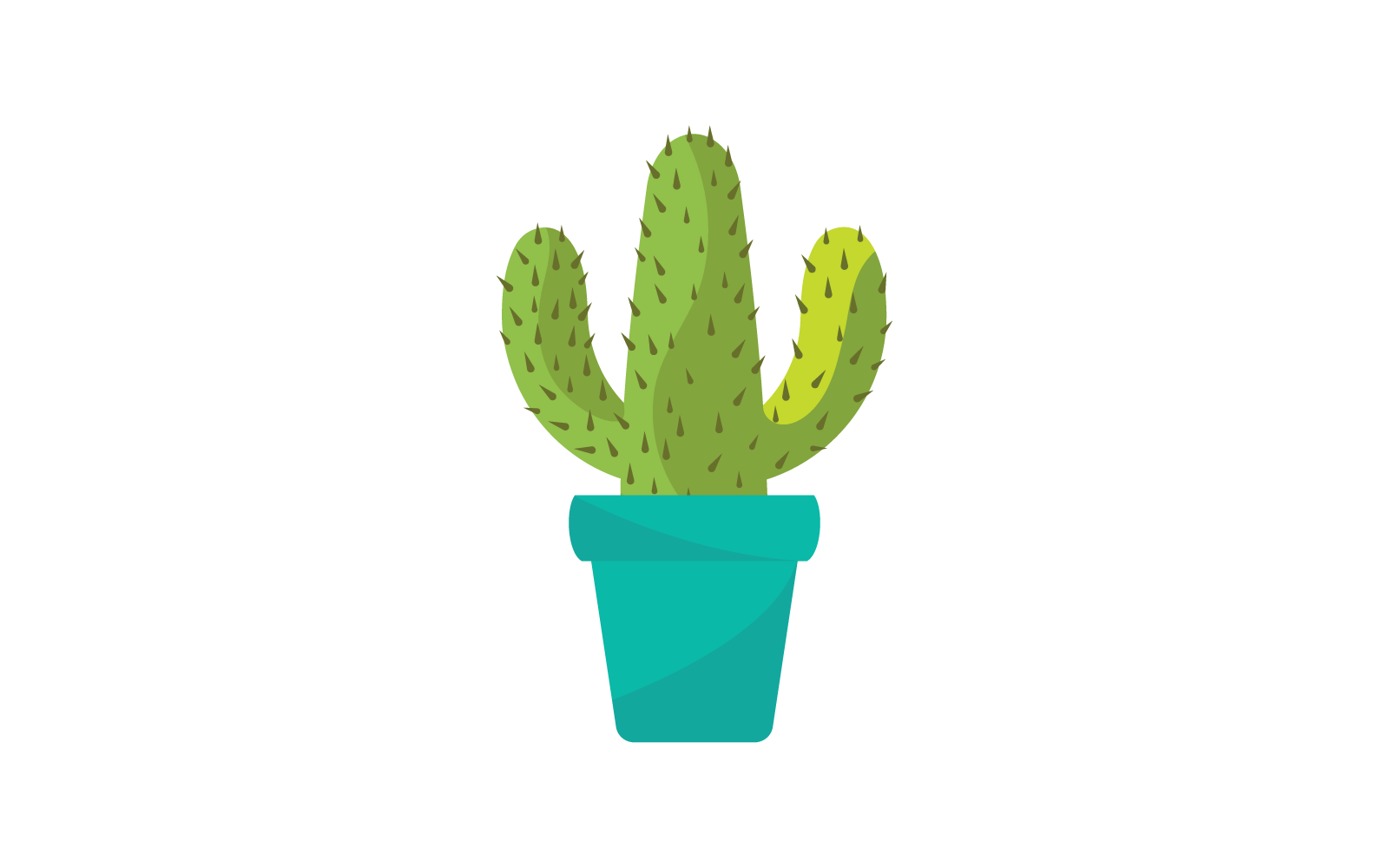 Cactus illustratie vector ontwerpsjabloon