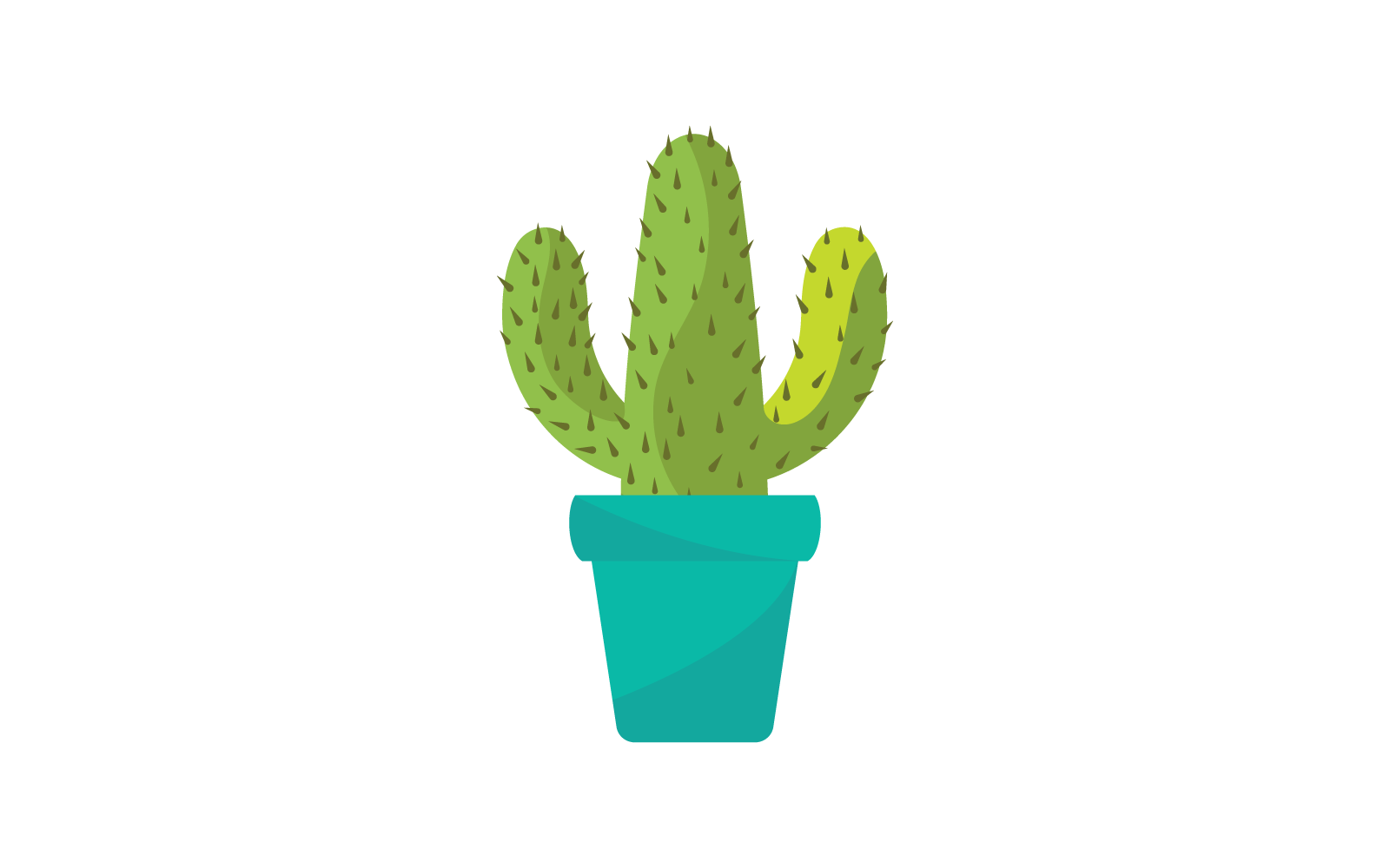 Cactus illustration vector design template
