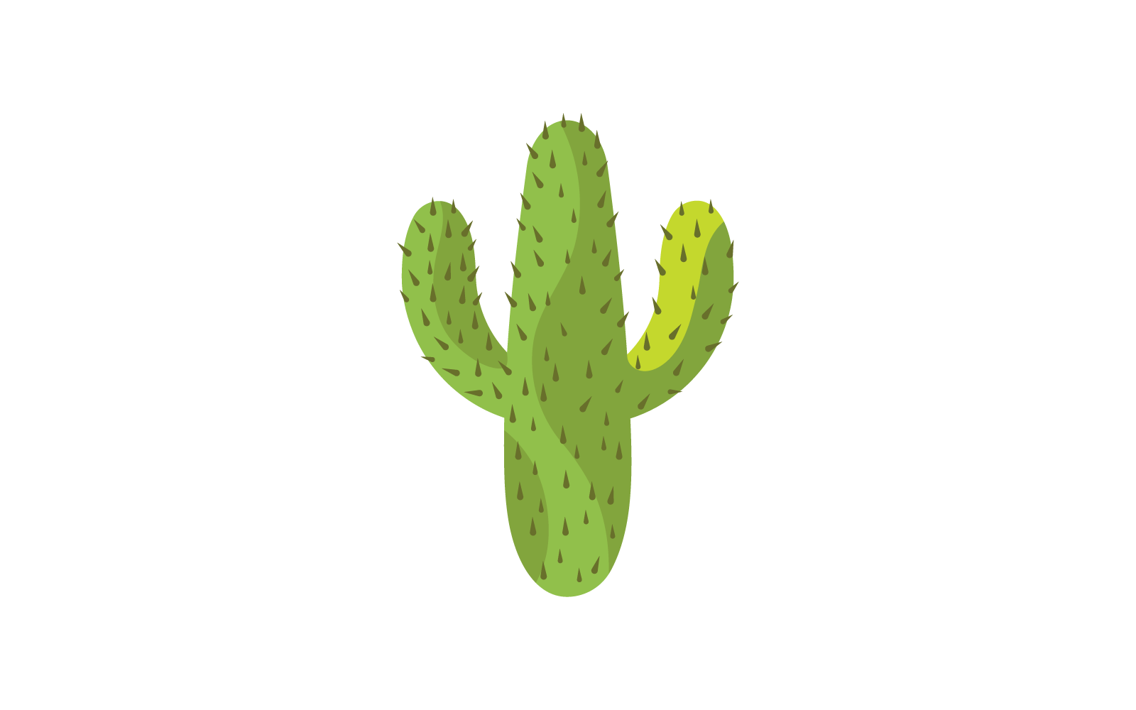 Cactus illustration vector icon template