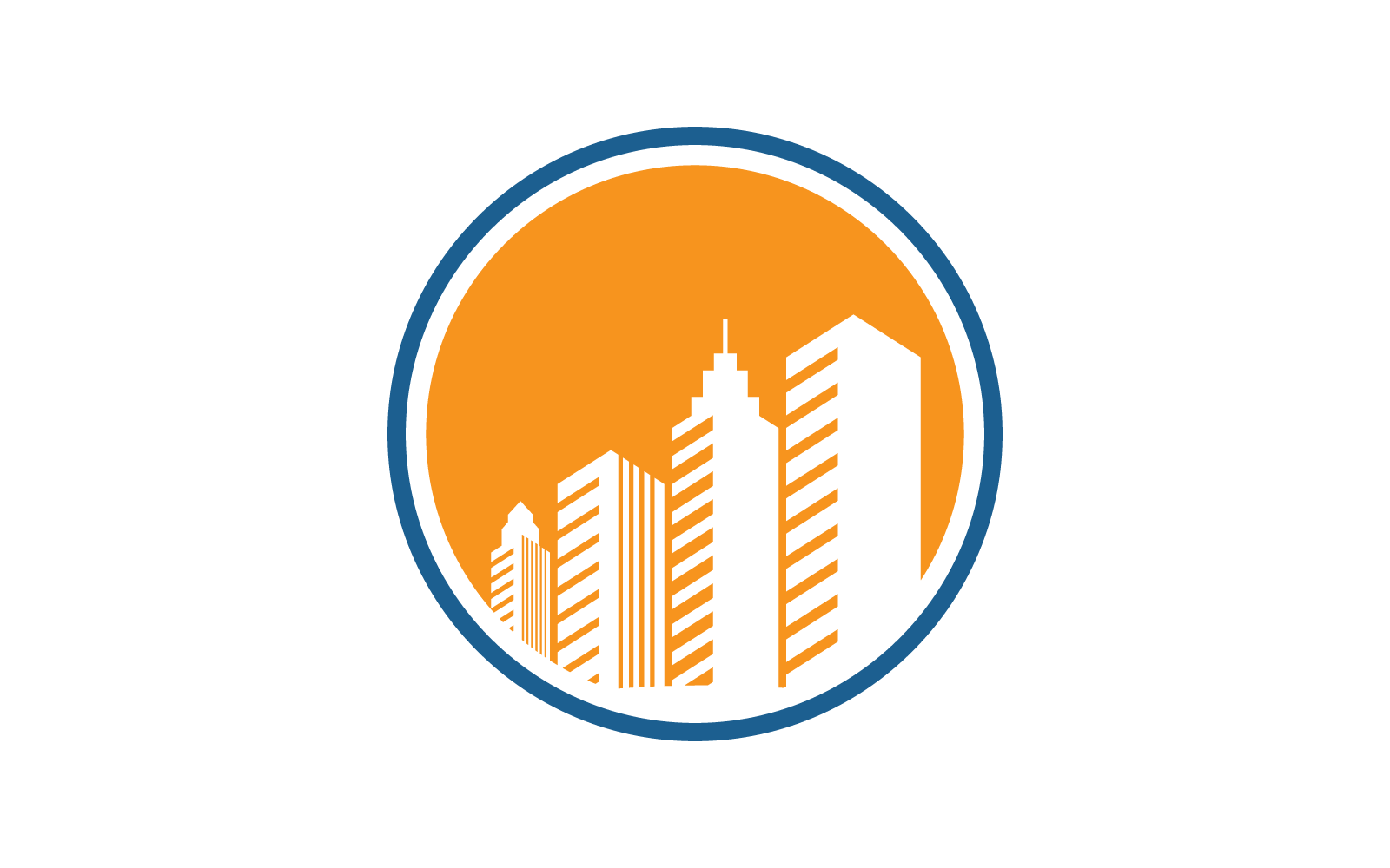 City skyline, city silhouette icon vector illustration Logo Template